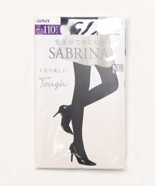 SABRINA(サブリナ)の「SABRINA/サブリナ 毛玉ができにくい tough/タフ タイツ 110デニール(タイツ/ストッキング・レディース・ブラック/チャコール・L~LL/M~L)」の1枚目の写真