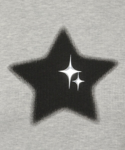 3.3 Field Trip (3.3フィールドトリップ)の「3.3 Field Trip/スターラグランロングスリーブT(Tシャツ/カットソー・レディース・ブラック/グレー・FREE)」の5枚目の写真