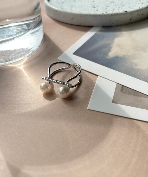 ciite'（シーテ）の「ビジューダブルパール リング（リング・レディース・シルバー/ゴールド/ピンクゴールド・FREE）」の22枚目の写真