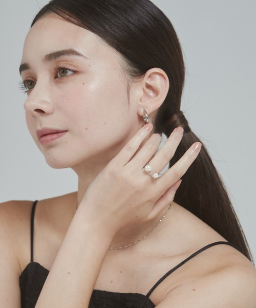 ciite'（シーテ）の「ビジューダブルパール リング（リング・レディース・シルバー/ゴールド/ピンクゴールド・FREE）」の15枚目の写真