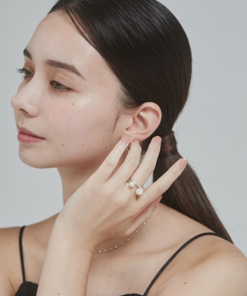 ciite'（シーテ）の「ビジューダブルパール リング（リング・レディース・シルバー/ゴールド/ピンクゴールド・FREE）」の16枚目の写真