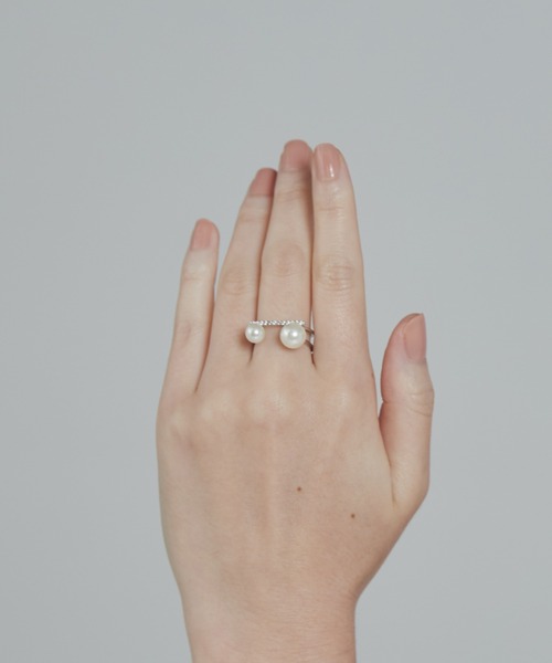 ciite'（シーテ）の「ビジューダブルパール リング（リング・レディース・シルバー/ゴールド/ピンクゴールド・FREE）」の18枚目の写真