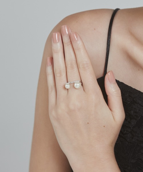 ciite'（シーテ）の「ビジューダブルパール リング（リング・レディース・シルバー/ゴールド/ピンクゴールド・FREE）」の19枚目の写真