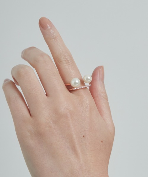ciite'（シーテ）の「ビジューダブルパール リング（リング・レディース・シルバー/ゴールド/ピンクゴールド・FREE）」の20枚目の写真