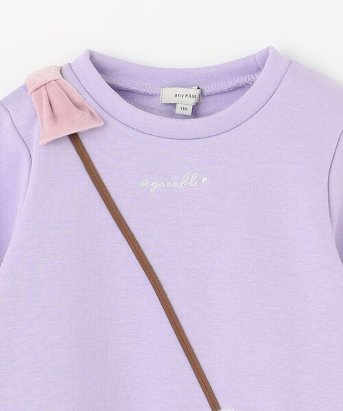 ANY（エニィ）の「裏シャギーポシェットトレーナー（スウェット・キッズ・ピンク系/ブラック系/ライラック系・90/110/120/130/100）」の16枚目の写真