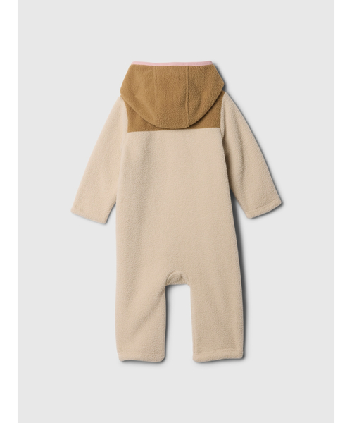 GAP(ギャップ)の「ボア パーカー ボディオール (ベビー)(カバーオール・キッズ・ベージュ/グリーン・60cm/70cm/80cm/90cm/50cm)」の3枚目の写真