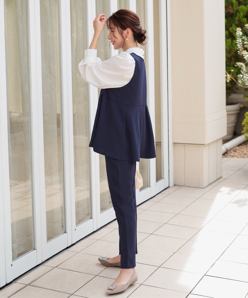 KOBE LETTUCE（コウベレタス）の「[ セレモニー ] マルチウェイ3点スーツ　セットアップ（スーツセット・レディース・ブラック×ホワイト/ライラック系/ネイビー系/ネイビー系1・L/M/XL）」の22枚目の写真