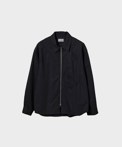 STUDIOUS(ステュディオス)の「【CONZ/コンズ】ジップシャツ(シャツ/ブラウス・メンズ・ブルー/カーキ/ダークグレー・1/2/3)」の1枚目の写真