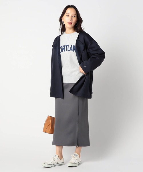 Grand PARK（グランドパーク）の「ノーカラー着流しカーディガン（カーディガン/ボレロ・レディース・アイボリー/杢グレー/ネイビー・FREE）」の6枚目の写真