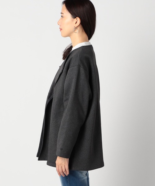 Grand PARK（グランドパーク）の「ノーカラー着流しカーディガン（カーディガン/ボレロ・レディース・アイボリー/杢グレー/ネイビー・FREE）」の8枚目の写真