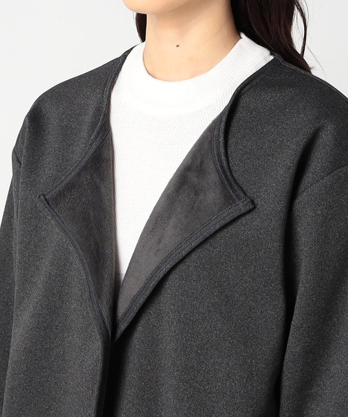 Grand PARK（グランドパーク）の「ノーカラー着流しカーディガン（カーディガン/ボレロ・レディース・アイボリー/杢グレー/ネイビー・FREE）」の9枚目の写真