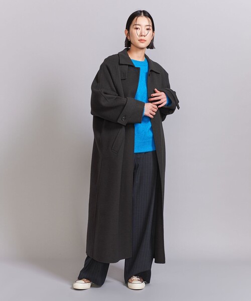 【上質】ユナイテッドアローズ スプリング ステンカラーコート XL チェスター UNITED ARROWS LTD. OUTLET｜SENTDALE WOOL ステンカラーコート