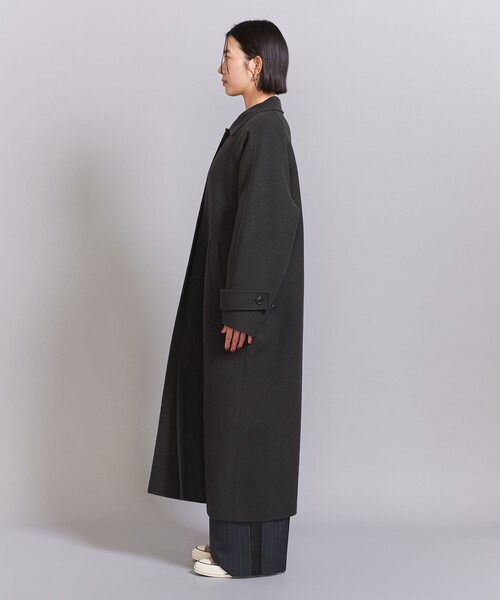 BEAUTY&YOUTH UNITED ARROWS(ビューティーアンドユースユナイテッドアローズ)の「リバー ステンカラー ロングコート(ステンカラーコート・レディース・ダークグレー/ベージュ/その他1・M/XS/S)」の15枚目の写真