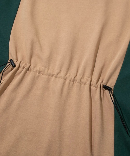 CUBE SUGAR（キューブシュガー）の「CUBE SUGAR/キューブシュガー　裏毛ドロストOP（ワンピース・レディース・グレー/ベージュ・FREE）」の4枚目の写真