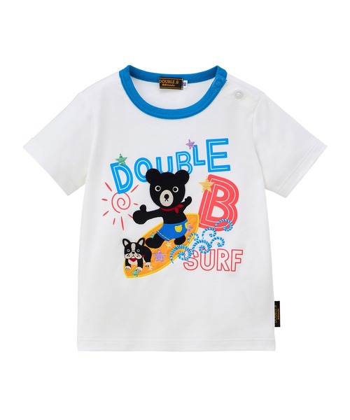 DOUBLE_B(ダブルビー)の「接触冷感半袖Tシャツ(Tシャツ/カットソー・キッズ・ホワイト・80cm/90cm/100cm/110cm/120cm/130cm)」の1枚目の写真