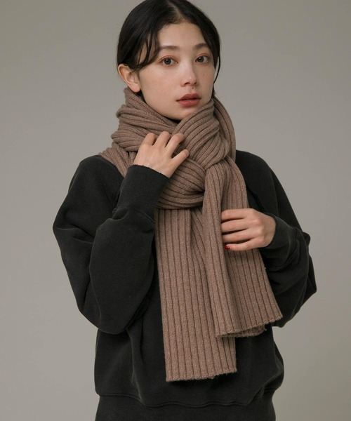 マルセルラサンス リブニットマフラー マルセルラサンス リブニットマフラー マルセルラサンス リブニット