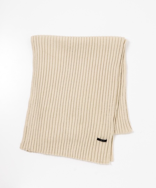 URBAN RESEARCH Sonny Label（アーバンリサーチサニーレーベル）の「リブニットマフラー（マフラー・レディース・アイボリー/ブラック/ベージュ/ブラウン・ONE）」の11枚目の写真