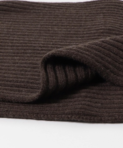 URBAN RESEARCH Sonny Label（アーバンリサーチサニーレーベル）の「リブニットマフラー（マフラー・レディース・アイボリー/ブラック/ベージュ/ブラウン・ONE）」の14枚目の写真