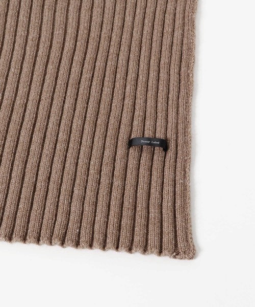 URBAN RESEARCH Sonny Label（アーバンリサーチサニーレーベル）の「リブニットマフラー（マフラー・レディース・アイボリー/ブラック/ベージュ/ブラウン・ONE）」の15枚目の写真