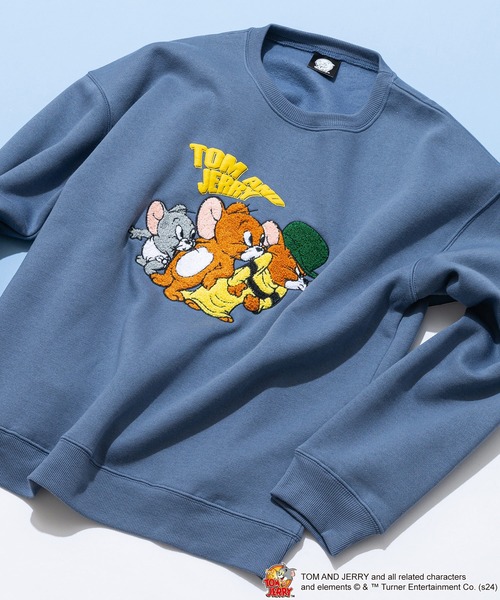 Tom&Jerry(トムアンドジェリー)の「【TOM AND JERRY/トムとジェリー】トムとジェリー ロンT オリジナルデザイン 裏起毛クルーネックスウェット ジェリー タフィー マッスル(スウェット・メンズ・ブルー系その他3/ブラック系その他2/グレー系その他/ベージュ系その他3/ホワイト系その他/ベージュ系その他2・X-LARGE/MEDIUM/LARGE)」の6枚目の写真