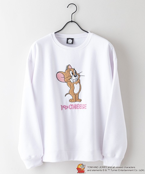 Tom&Jerry(トムアンドジェリー)の「【TOM AND JERRY/トムとジェリー】トムとジェリー ロンT オリジナルデザイン 裏起毛クルーネックスウェット ジェリー タフィー マッスル(スウェット・メンズ・ブルー系その他3/ブラック系その他2/グレー系その他/ベージュ系その他3/ホワイト系その他/ベージュ系その他2・X-LARGE/MEDIUM/LARGE)」の8枚目の写真