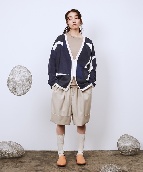 Dulcamara（ドゥルカマラ）の「リキッドバブルSWホックカーディガン（カーディガン/ボレロ・メンズ・グリーン/ネイビー・0/1）」の10枚目の写真