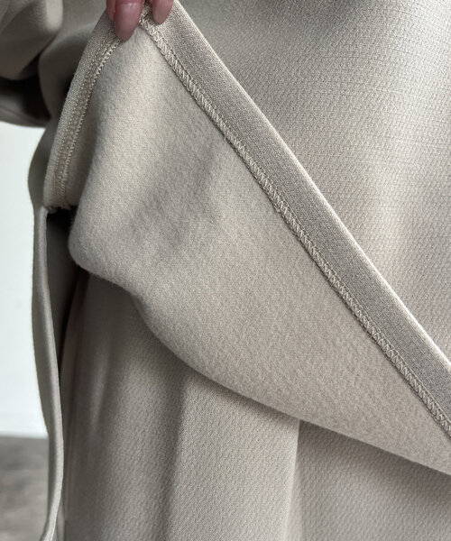 Chez toi（シェトワ）の「裏起毛ストレッチドルマンプルオーバー（Tシャツ/カットソー・レディース・オレンジ/ブラック/グレイッシュベージュ・FREE）」の10枚目の写真