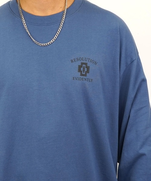 Burner(バーナー)の「【GROOVY STORE】ヘビーウエイトワイドシルエット サガラ刺繍 ロングスリーブTシャツ(Tシャツ/カットソー・メンズ・ブラック/ブラック系その他2/スモークピンク/ホワイト系その他2/ホワイト系その他4/ブラック系その他3/ダークグリーン/モカ/ダークブルー/ホワイト/ホワイト系その他3/ライトブラック/ブラック系その他4/グリーン/ブラック系その他5/スミクロ・M/L/LL)」の18枚目の写真