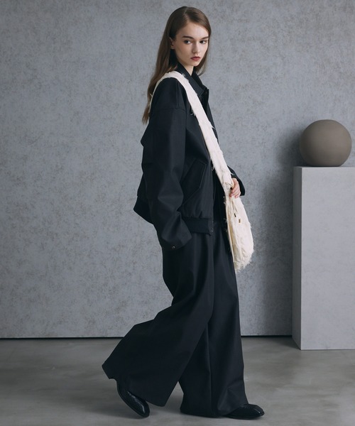 Spielio（シュピーリオ）の「【Spielio】fringe gathered shoulder bag/フリンジギャザーショルダーバッグ（ショルダーバッグ・メンズ・ブラック/オフホワイト・FREE）」の21枚目の写真