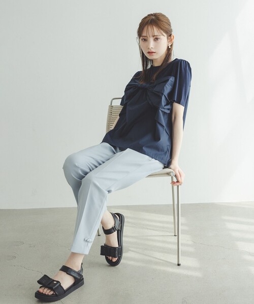 TOCCA(トッカ)の「GLITTER RIBBON FLAT SANDALS サンダル(サンダル・レディース・ブラック系・MEDIUM/SMALL/LARGE)」の14枚目の写真