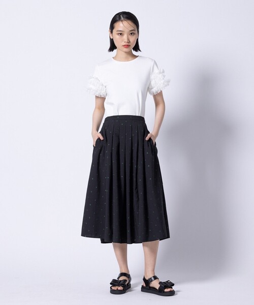 TOCCA(トッカ)の「GLITTER RIBBON FLAT SANDALS サンダル(サンダル・レディース・ブラック系・MEDIUM/SMALL/LARGE)」の18枚目の写真