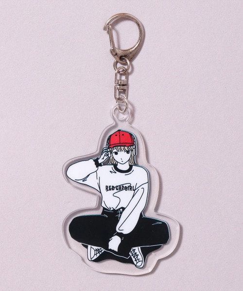 Red Cap Girl（レッドキャプガール）の「(LG)【Red Cap Girl】アクリルキーホルダー付き ショルダーバッグ（ショルダーバッグ・メンズ・ブラック・ONE SIZE）」の22枚目の写真