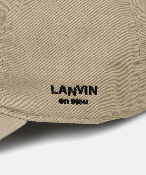 LANVIN en Bleu（ランバンオンブルー）の「【LANVIN en Bleu ESSENTIAL】HEROLD / "エッセンシャル" ツイルキャップ（キャップ・メンズ・ネイビー/ブラック/ライトベージュ・FREE）」の6枚目の写真