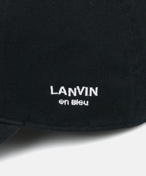 LANVIN en Bleu（ランバンオンブルー）の「【LANVIN en Bleu ESSENTIAL】HEROLD / "エッセンシャル" ツイルキャップ（キャップ・メンズ・ネイビー/ブラック/ライトベージュ・FREE）」の5枚目の写真