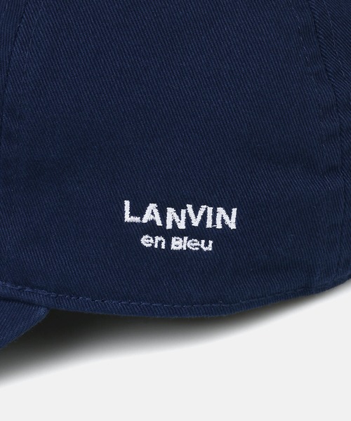 LANVIN en Bleu（ランバンオンブルー）の「【LANVIN en Bleu ESSENTIAL】HEROLD / "エッセンシャル" ツイルキャップ（キャップ・メンズ・ネイビー/ブラック/ライトベージュ・FREE）」の7枚目の写真