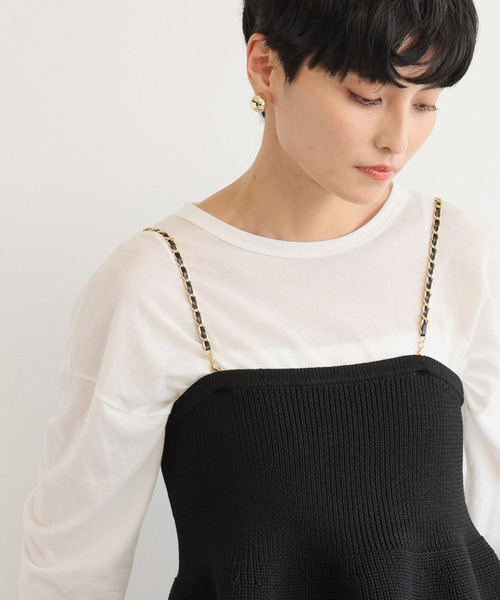 BARNYARDSTORM（バンヤードストーム）の「BARNYARDSTORM / ニットビスチェ セレモニー（Tシャツ/カットソー・レディース・ブラック・FREE）」の5枚目の写真