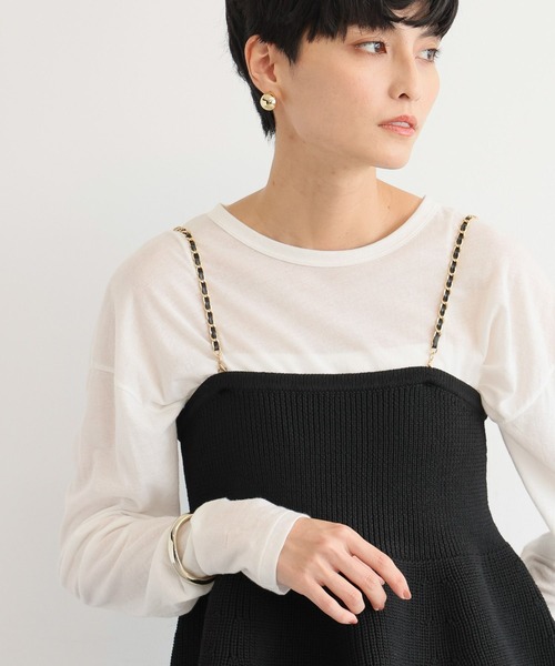 BARNYARDSTORM（バンヤードストーム）の「BARNYARDSTORM / ニットビスチェ セレモニー（Tシャツ/カットソー・レディース・ブラック・FREE）」の6枚目の写真