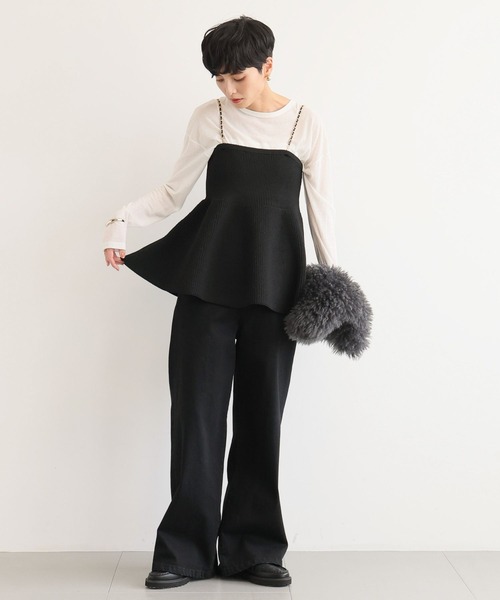 BARNYARDSTORM（バンヤードストーム）の「BARNYARDSTORM / ニットビスチェ セレモニー（Tシャツ/カットソー・レディース・ブラック・FREE）」の7枚目の写真