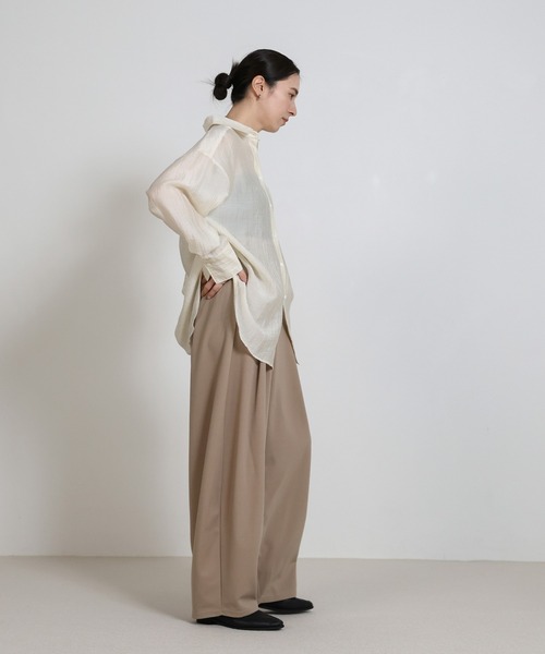 select MOCA(セレクトモカ)の「カットジョーゼットバルーンスラックス(スラックス・レディース・グレー/ブラック/ベージュ・MEDIUM/LARGE/SMALL)」の20枚目の写真