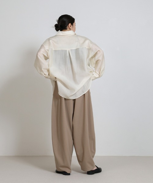 セール】カットジョーゼットバルーンスラックス（スラックス）｜select