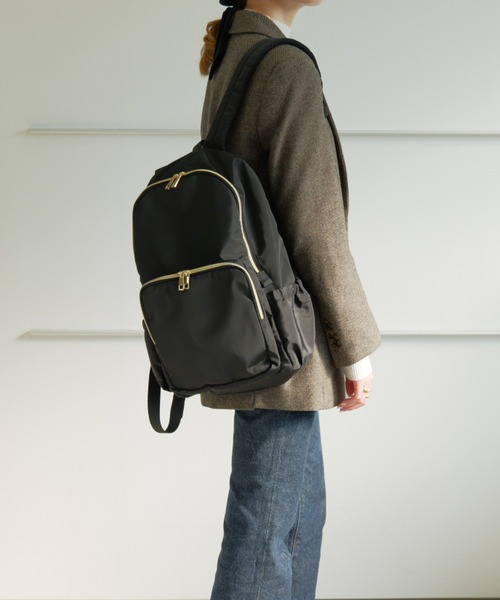 セール】Rename ゴールドファスナーマルチポケット デイバッグ（バック