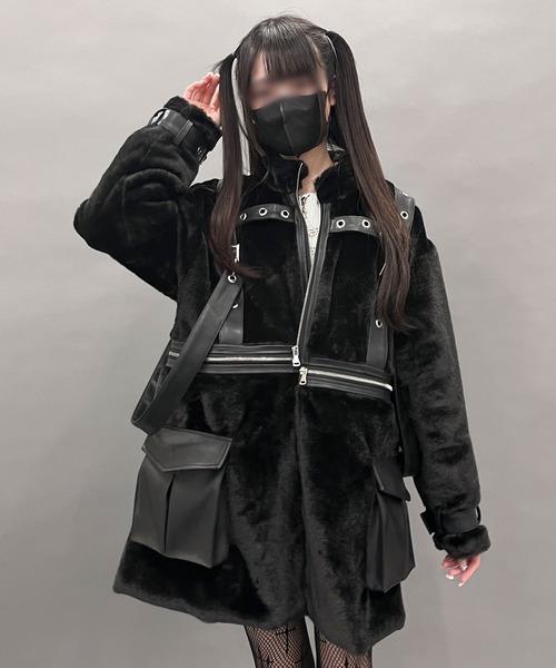 2WAYボンデージファーコート（その他アウター）｜DearMyLove（ディア