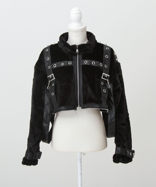 2WAYボンデージファーコート（その他アウター）｜DearMyLove（ディア