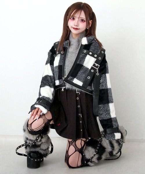 2WAYボンデージファーコート（その他アウター）｜DearMyLove（ディア