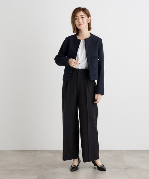 grove(グローブ)の「◆パール調タックブラウス(シャツ/ブラウス・レディース・ナチュラル/オフホワイト・03/02/01/04/05)」の3枚目の写真