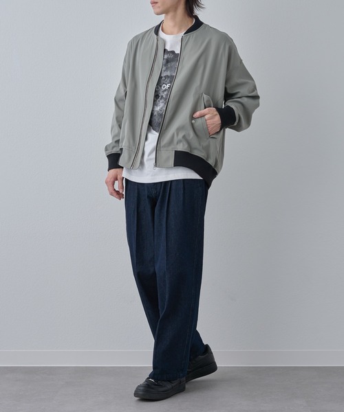 COLONY 2139(コロニートゥーワンスリーナイン)の「2タックストレートデニムスラックス(デニムパンツ・メンズ・ブラック/インディゴブルー・LARGE/MEDIUM)」の17枚目の写真