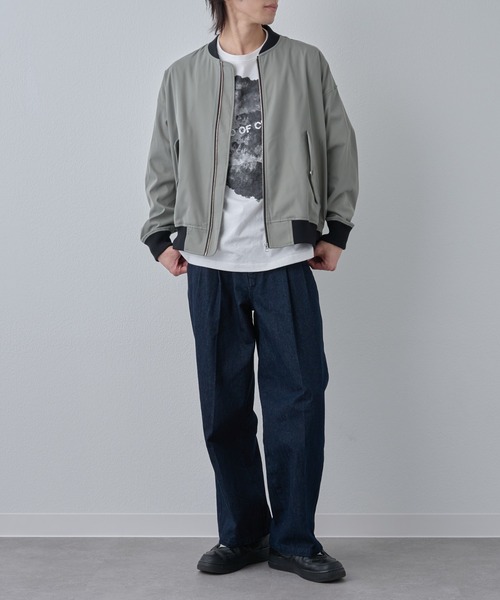 COLONY 2139(コロニートゥーワンスリーナイン)の「2タックストレートデニムスラックス(デニムパンツ・メンズ・ブラック/インディゴブルー・LARGE/MEDIUM)」の18枚目の写真