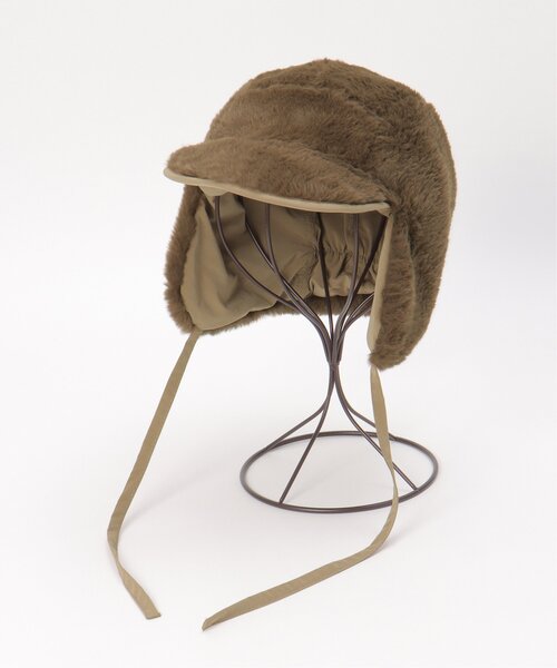 LBC（エルビーシー）の「フライトキャップ（キャップ・レディース・カーキ/ブラック・FREE）」の3枚目の写真