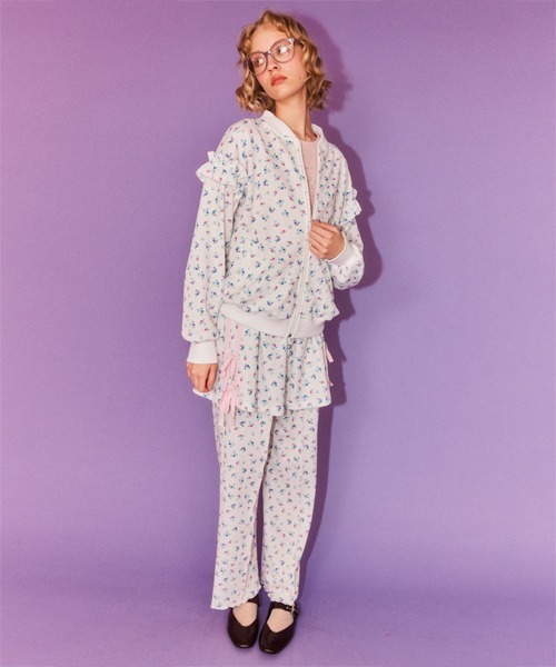 Candy Stripper（キャンディストリッパー）の「DRESSED UP FLOWER SKIRT パンツ（その他パンツ・レディース・ブラック/ピンク/オフホワイト・FREE）」の5枚目の写真