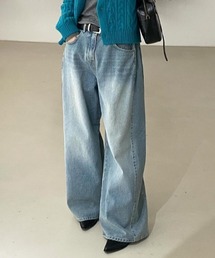 YUGA_YGMC　サイドタック ワイドストレート　デニムパンツ